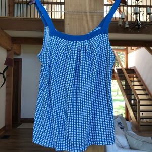 Old Navy White/Blue Tank Top